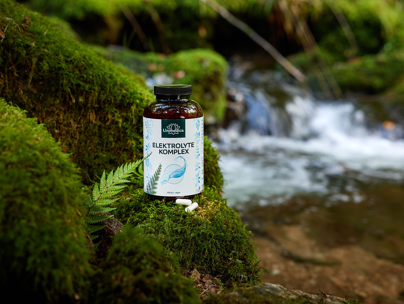 Elektrolyte Komplex mit Natrium, Kalium, Calcium und Magnesium - Keto geeignet - 400 Kapseln - von Unimedica